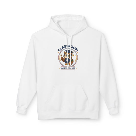 Personalized Teacher Owl Hoodie – Custom Name & Classroom Sweatshirt