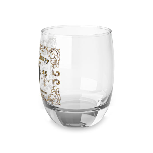 Elegant Customizable Whiskey glass for the Groomsman