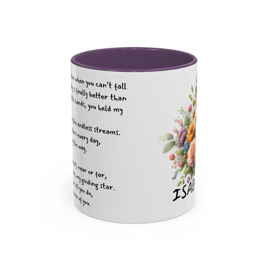 Floral Ceramic Mug - Customizable Mug - Perfect Gift for Friends & Family, Motivational Coffee Mug