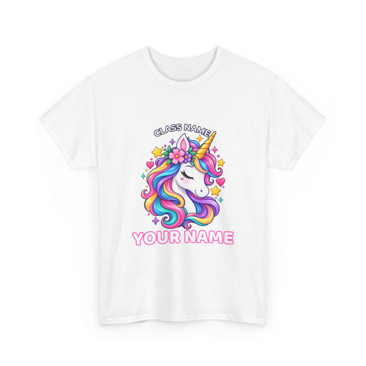 Personalized Unicorn Teacher Shirt – Custom Name & Classroom T-Shirt