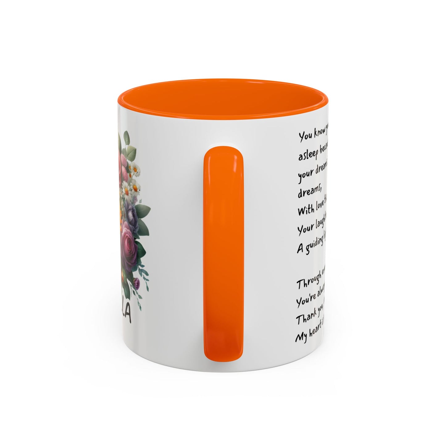 Floral Ceramic Mug - Customizable Mug - Perfect Gift for Friends & Family, Motivational Coffee Mug