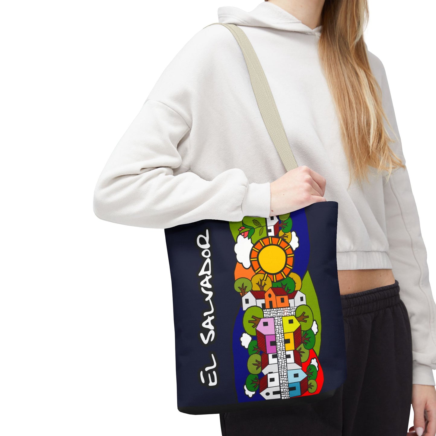 Sac fourre-tout El Pueblo | El Salvador | Cadeau parfait pour toutes les occasions | polyester de haute qualité