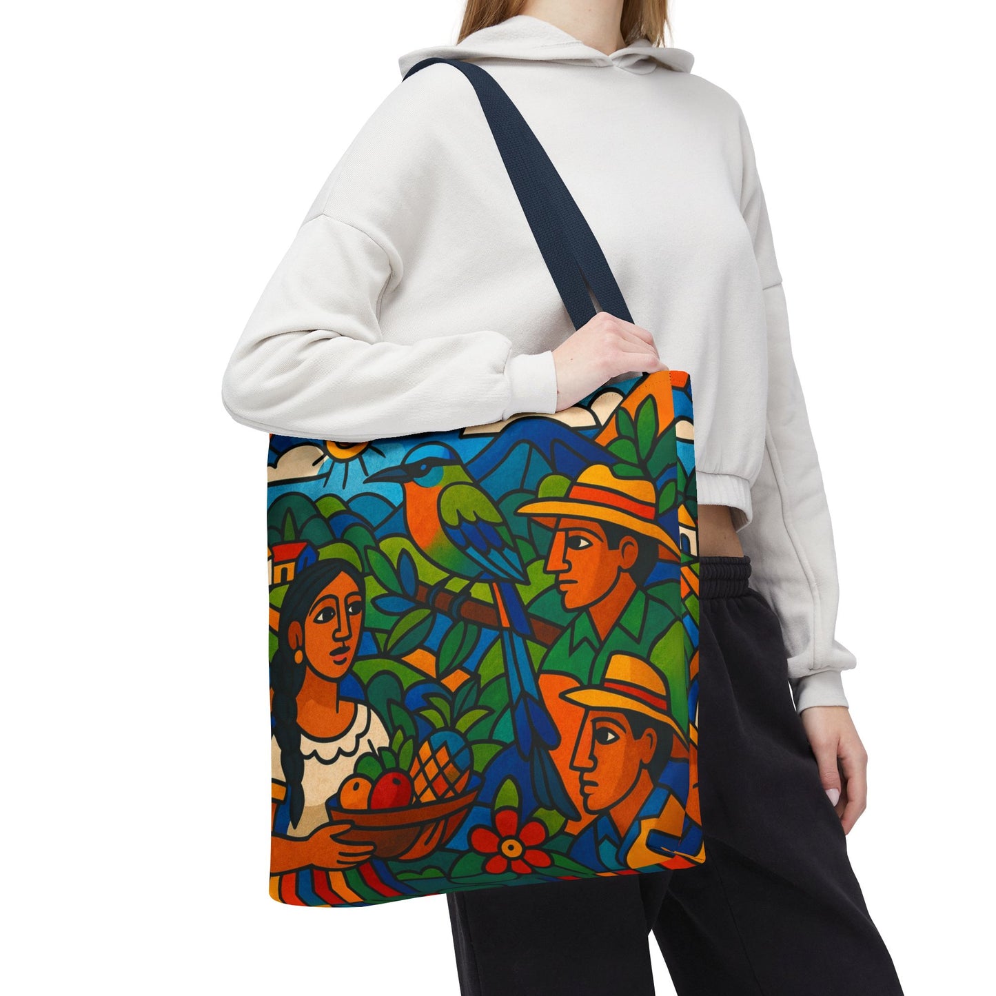 Torogoz Vibrant Art Tote Bag - Perfect Gift for Art and Nature Lovers