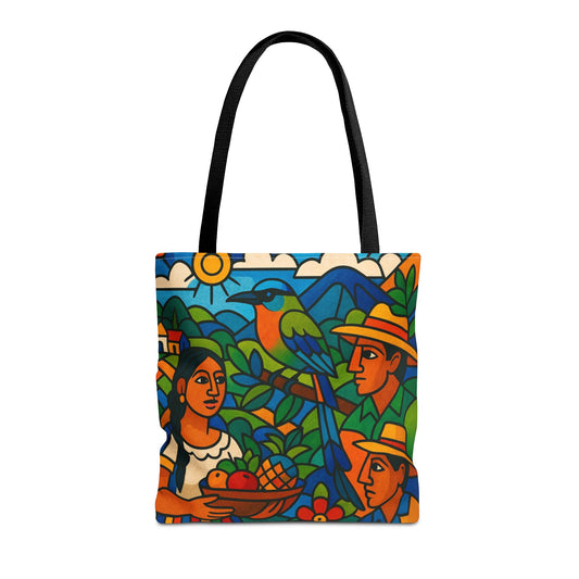 Torogoz Vibrant Art Tote Bag - Perfect Gift for Art and Nature Lovers