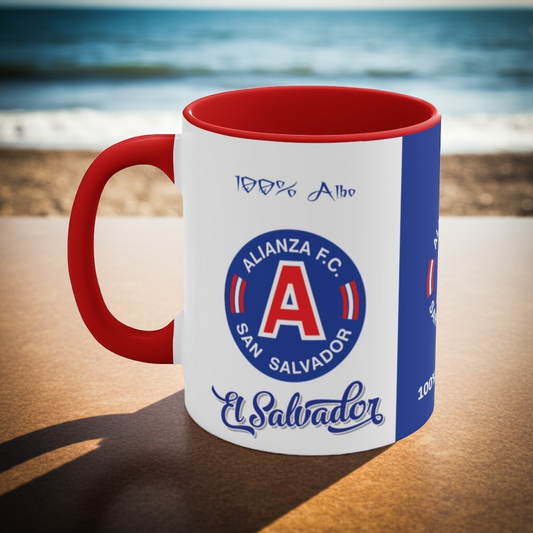 Alianza, 100% Albo, El Salvador, Ceramic Mug 11 oz, for hot drinks coffee, chocolate, tea. Microwave and Dishwasher Resistant