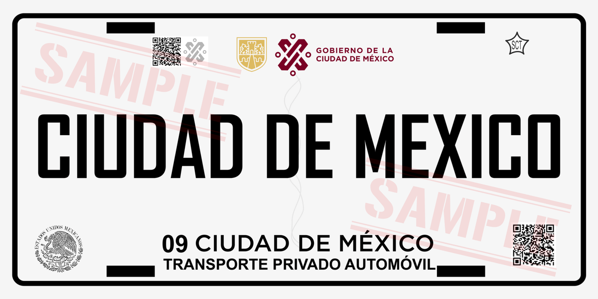 Mexico Decorative Car license Plate, US standard size 12 x 6 in. - NY GIftcraft