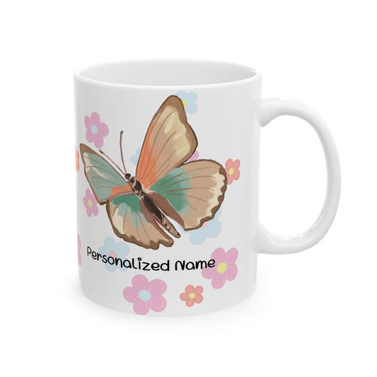 Butterfly Love Ceramic Mug - Perfect Gift for Moms, Inspirational Coffee Cup, Personalized Mug