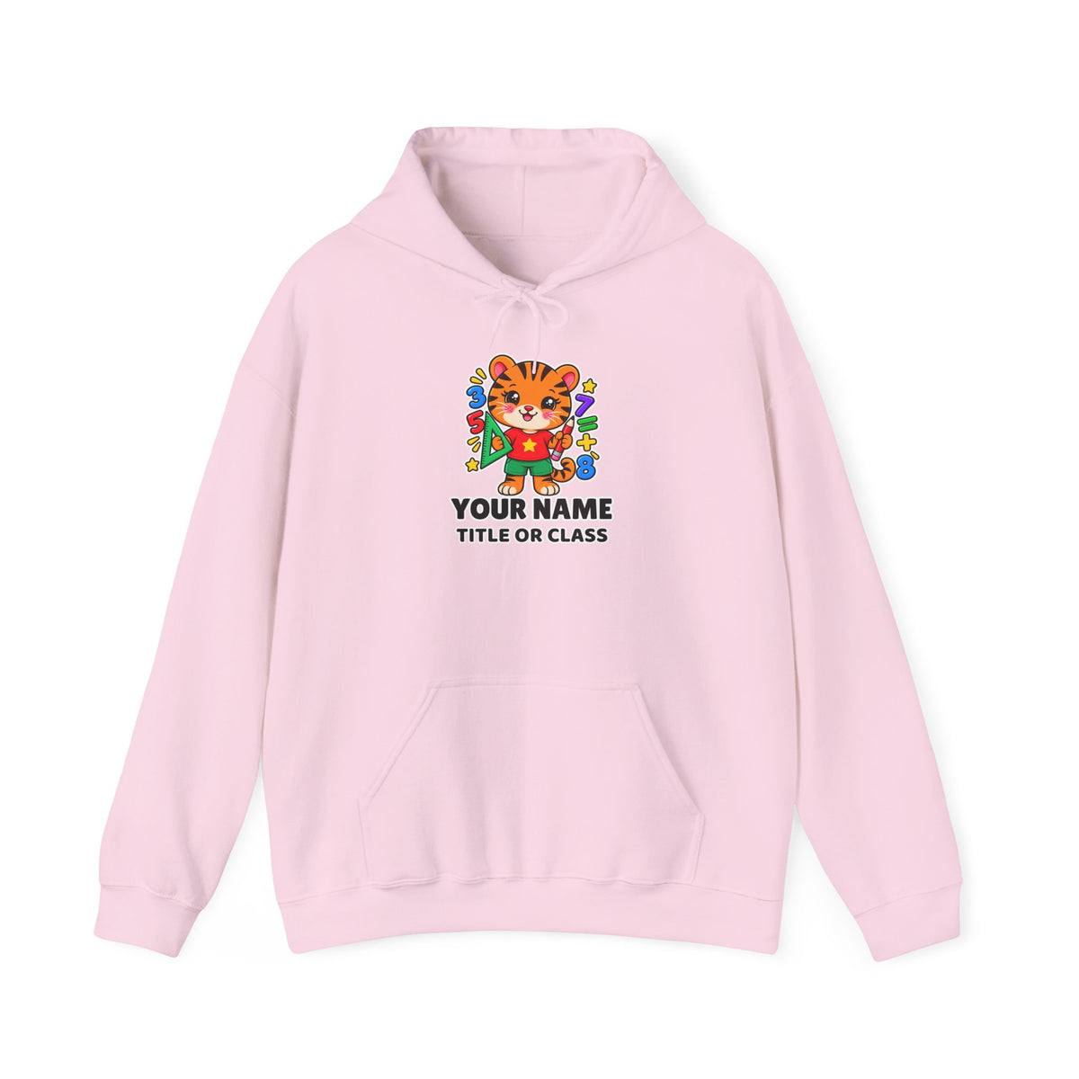 Personalized Teacher Hoodie with Name & Title | Tiger Classroom Sweatshirt