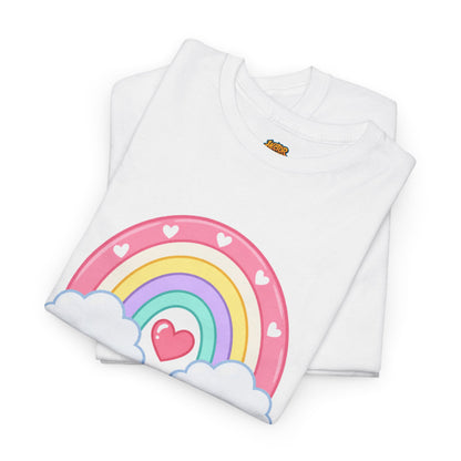 Rainbow Cotton Tee - Personalized Custom T-Shirt for Teachers