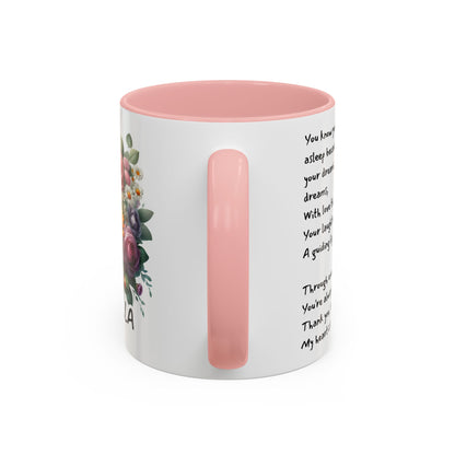 Floral Ceramic Mug - Customizable Mug - Perfect Gift for Friends & Family, Motivational Coffee Mug