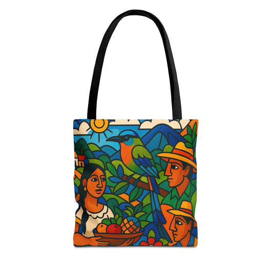 Torogoz Vibrant Art Tote Bag - Perfect Gift for Art and Nature Lovers