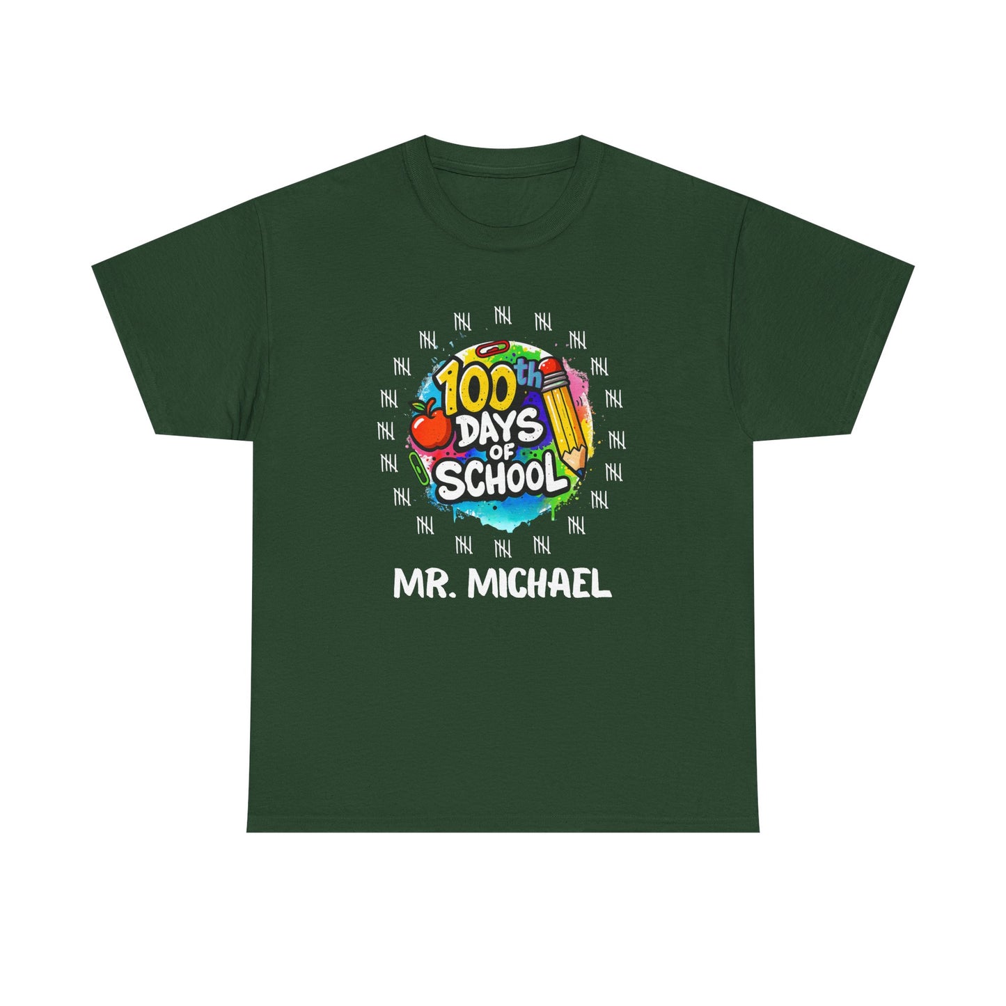 100 Days of School Unisex Tee, Customizable shirt