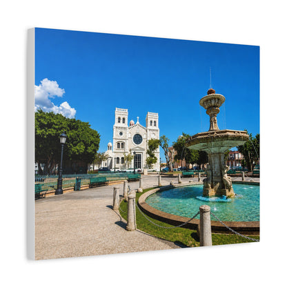 Plaza Canvas Print — Matte Stretched Wall Art