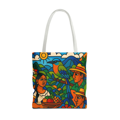 Torogoz Vibrant Art Tote Bag - Perfect Gift for Art and Nature Lovers