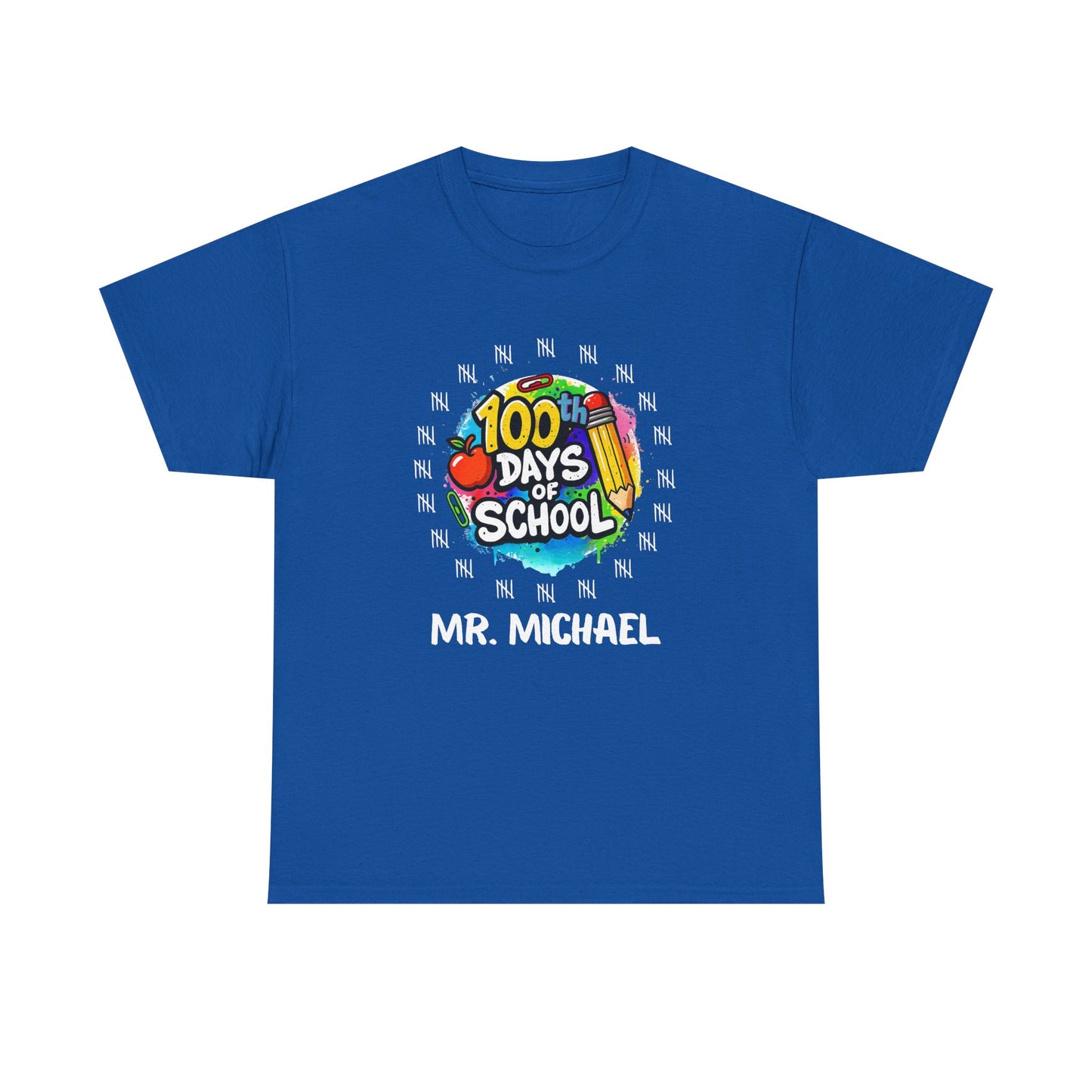 100 Days of School Unisex Tee, Customizable shirt