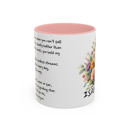 Floral Ceramic Mug - Customizable Mug - Perfect Gift for Friends & Family, Motivational Coffee Mug