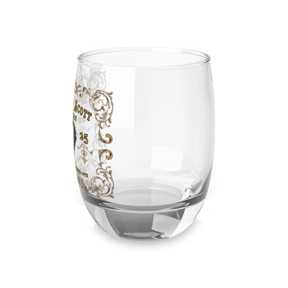 Elegant Customizable Whiskey glass for the Groomsman