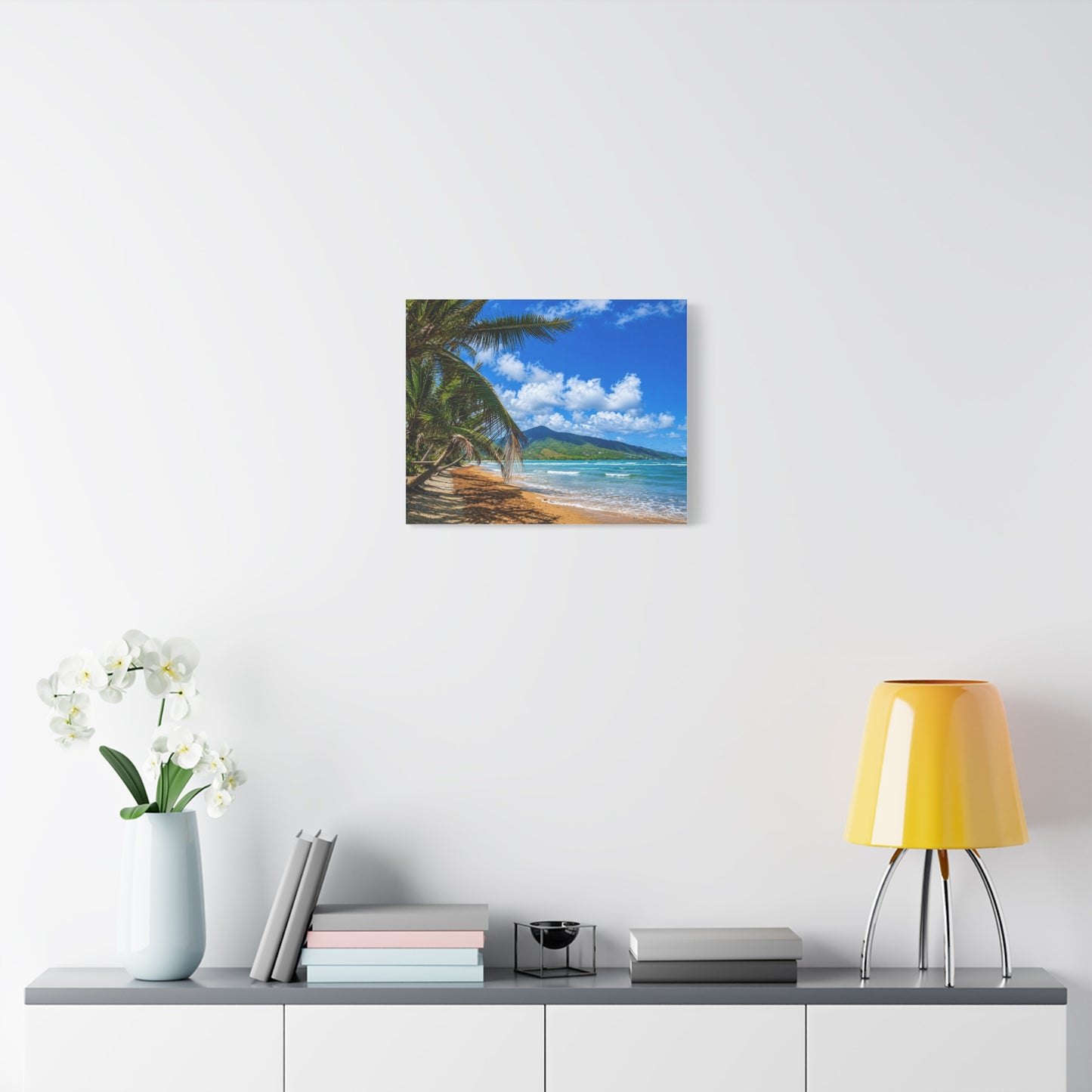 PR Beach Canvas Print — Matte Stretched Wall Art