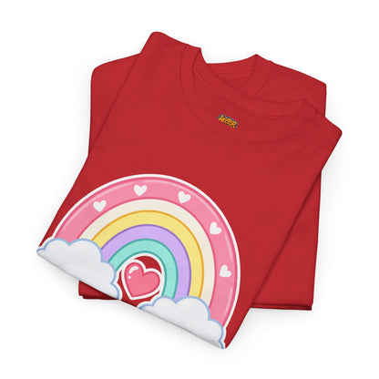 Rainbow Cotton Tee - Personalized Custom T-Shirt for Teachers