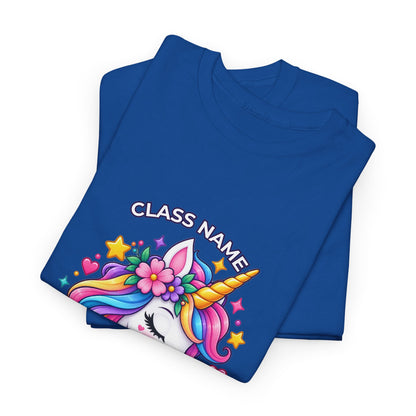 Personalized Unicorn Teacher Shirt – Custom Name & Classroom T-Shirt