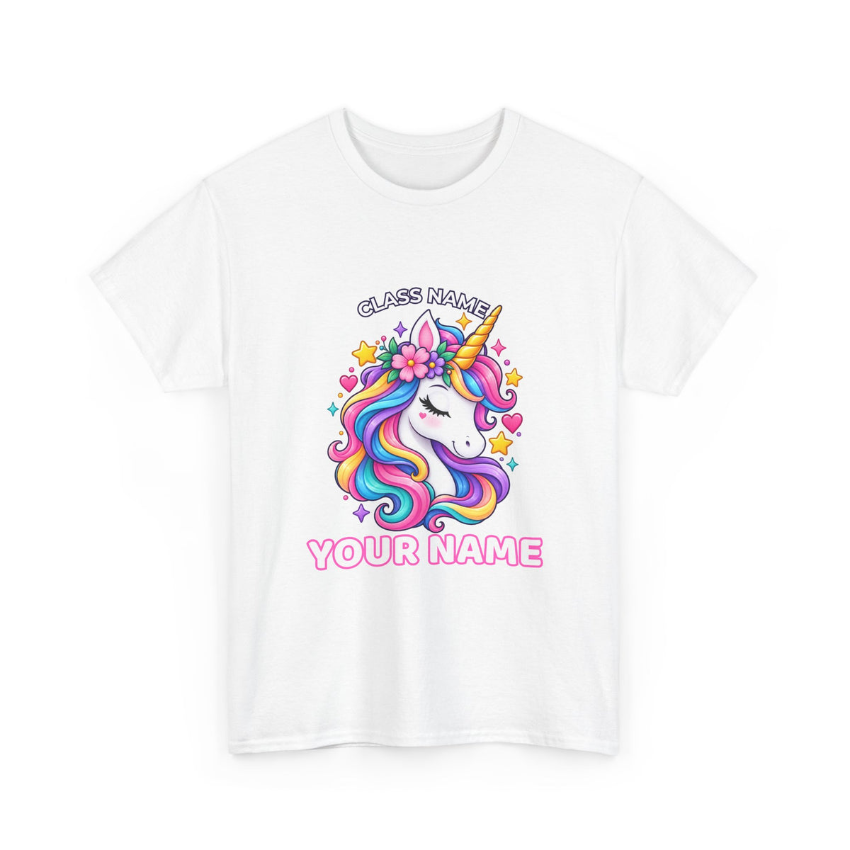 Personalized Unicorn Teacher Shirt – Custom Name & Classroom T-Shirt