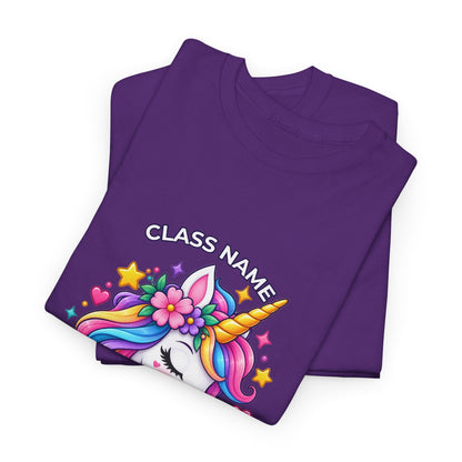 Personalized Unicorn Teacher Shirt – Custom Name & Classroom T-Shirt