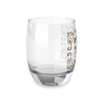 Elegant Customizable Whiskey glass for the Groomsman