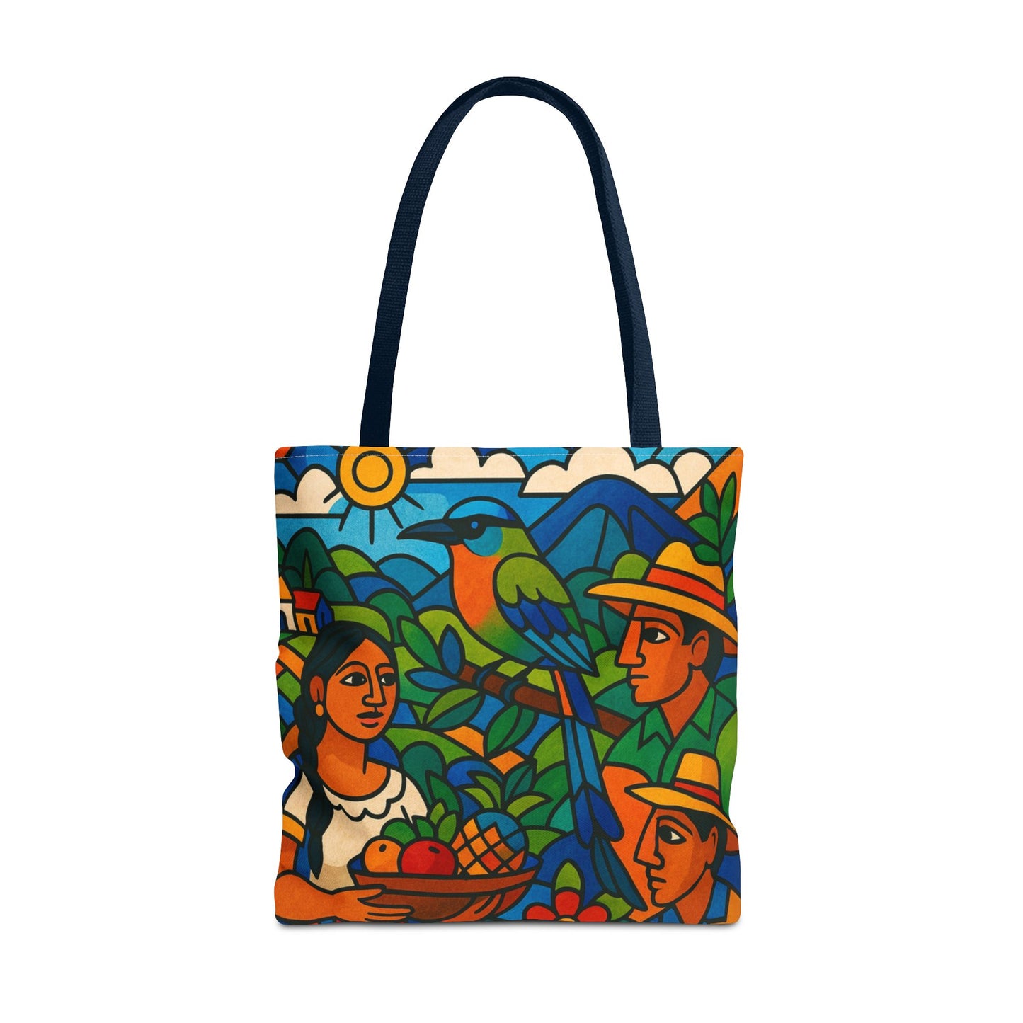 Torogoz Vibrant Art Tote Bag - Perfect Gift for Art and Nature Lovers