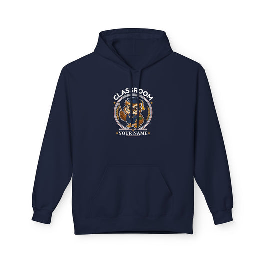 Personalized Teacher Owl Hoodie – Custom Name & Classroom Sweatshirt