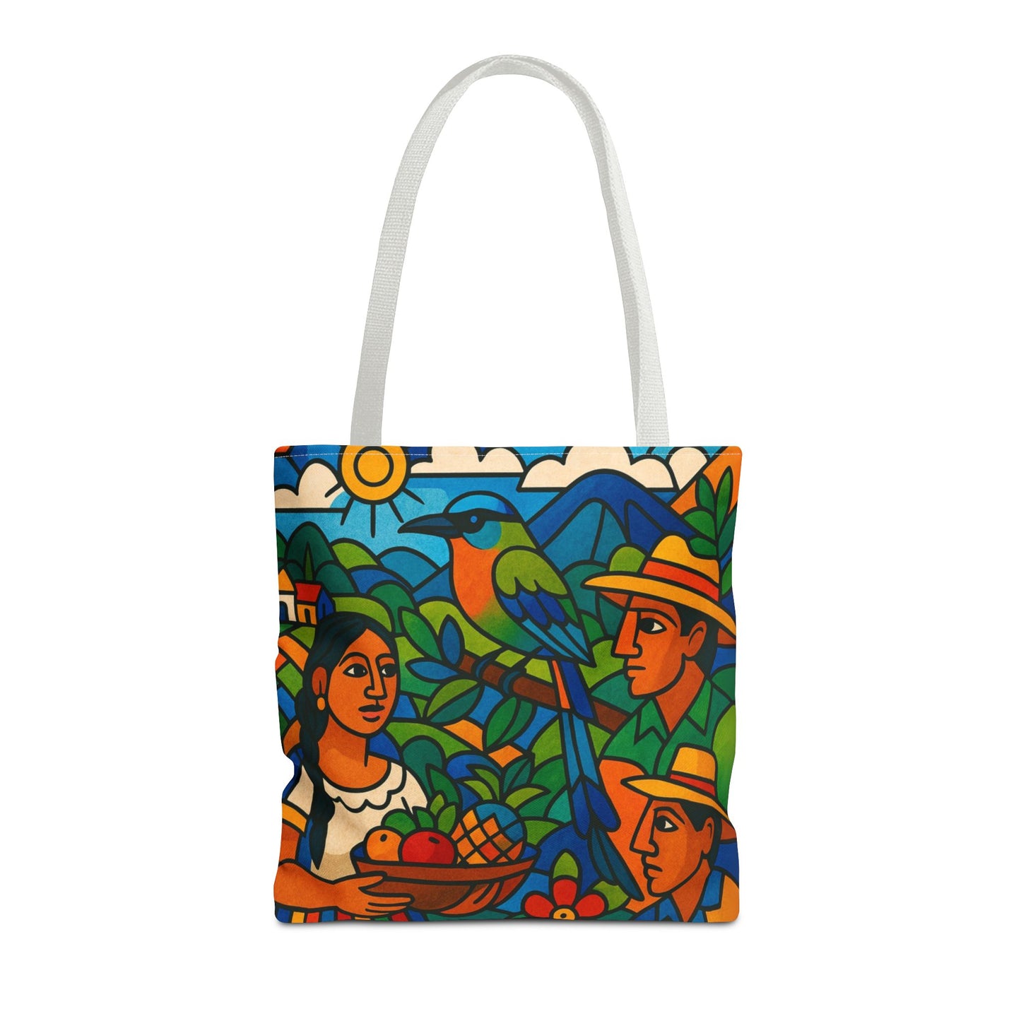 Torogoz Vibrant Art Tote Bag - Perfect Gift for Art and Nature Lovers