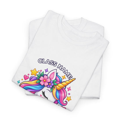 Personalized Unicorn Teacher Shirt – Custom Name & Classroom T-Shirt
