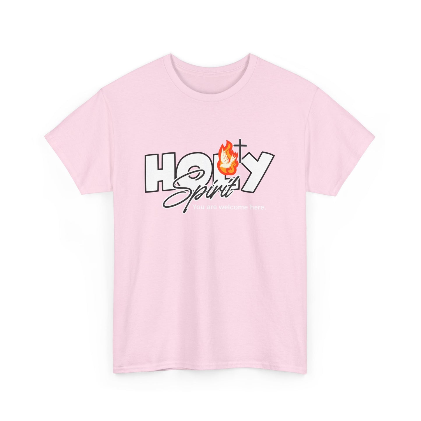 Unisex Heavy Cotton Tee - 'Holy Spirit' Graphic Tee, Casual Wear, Spiritual Gift, Faith-Inspired Fashion, Everyday Comfort