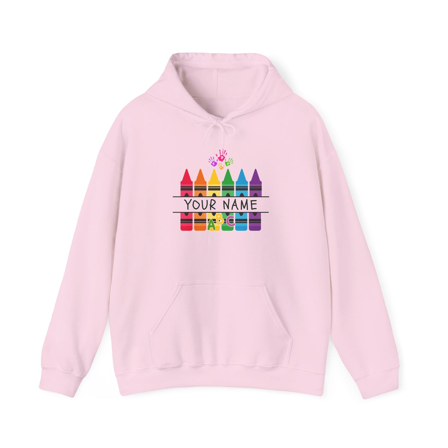 Personalized Crayon Unisex Hoodie