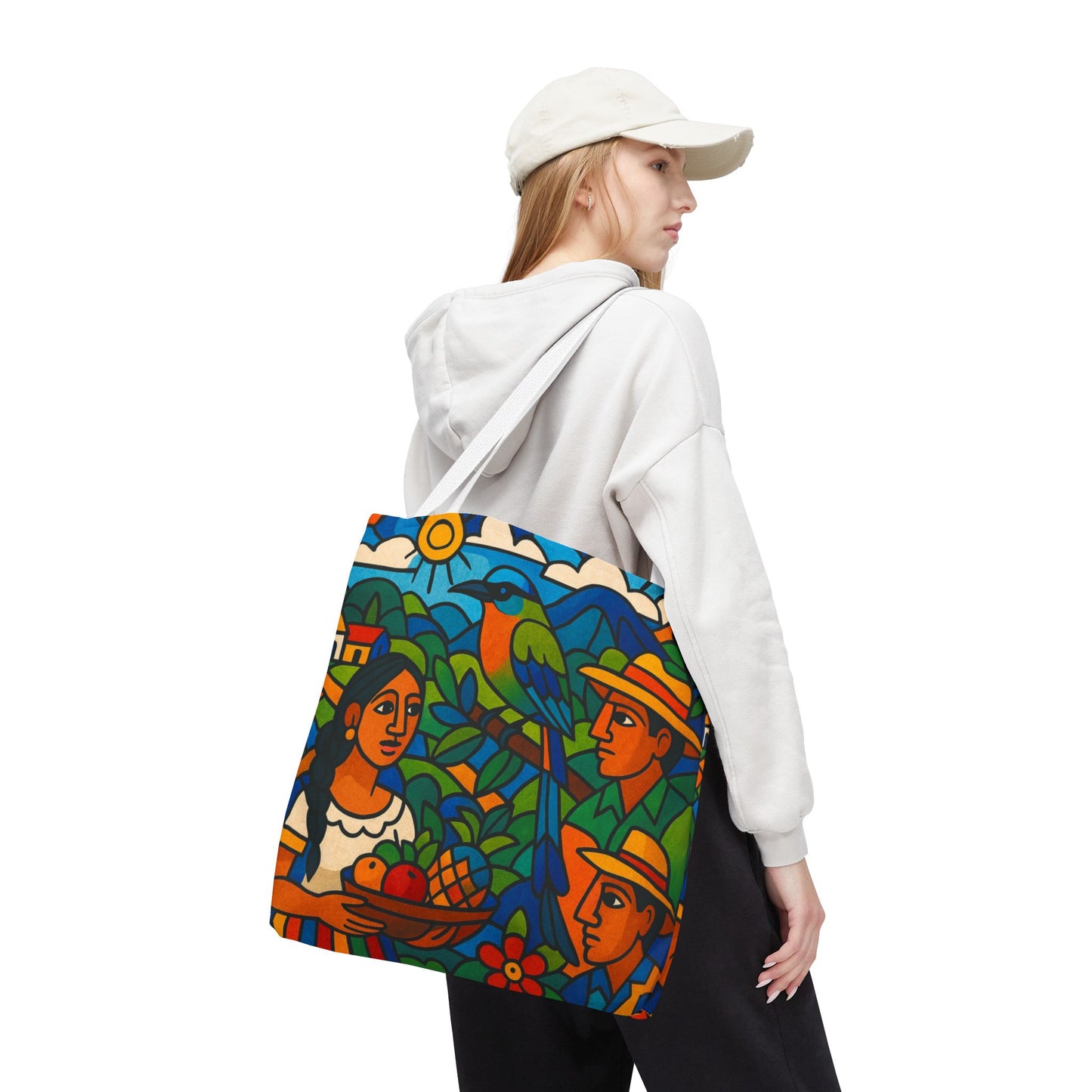 Torogoz Vibrant Art Tote Bag - Perfect Gift for Art and Nature Lovers