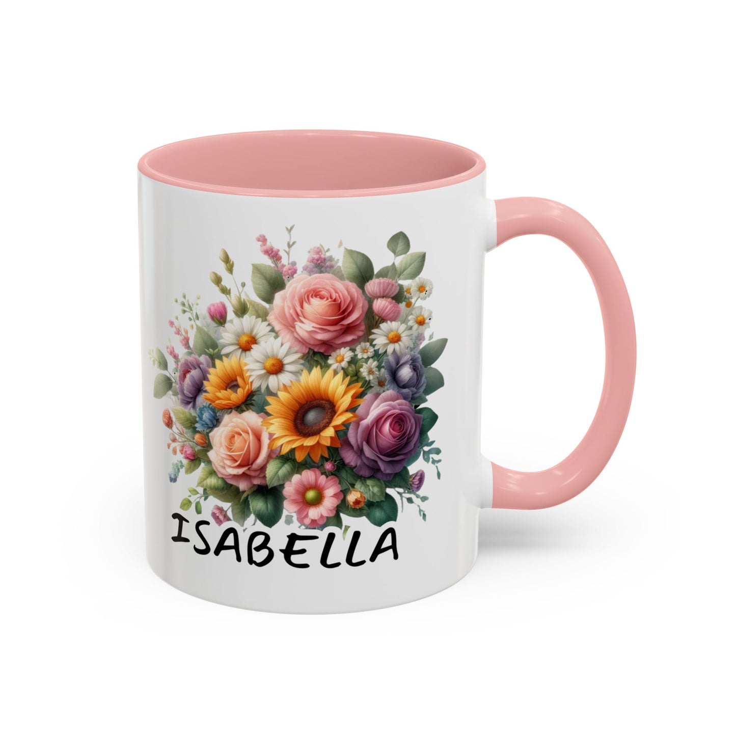 Floral Ceramic Mug - Customizable Mug - Perfect Gift for Friends & Family, Motivational Coffee Mug