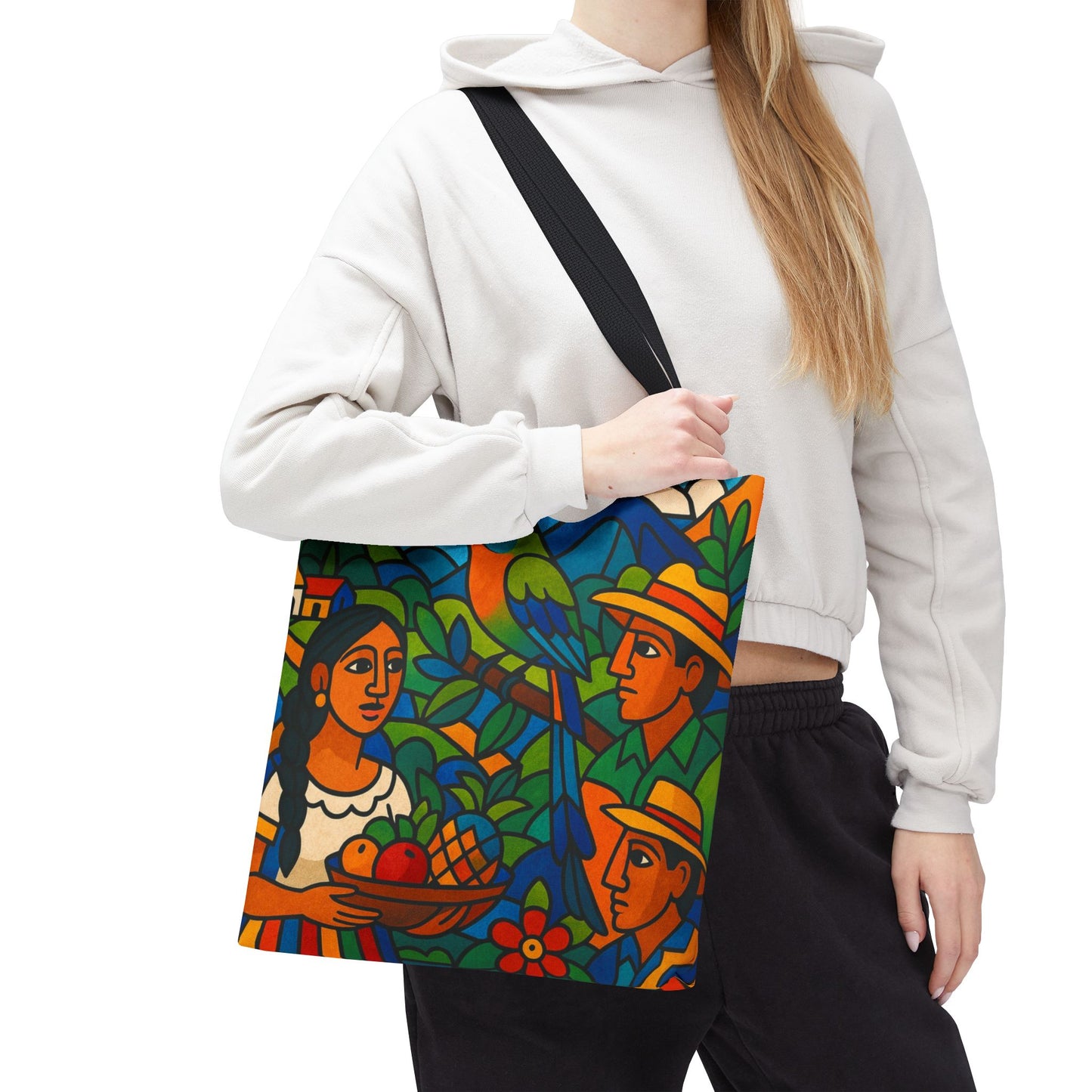 Torogoz Vibrant Art Tote Bag - Perfect Gift for Art and Nature Lovers