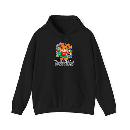 Personalized Teacher Hoodie with Name & Title | Tiger Classroom Sweatshirt