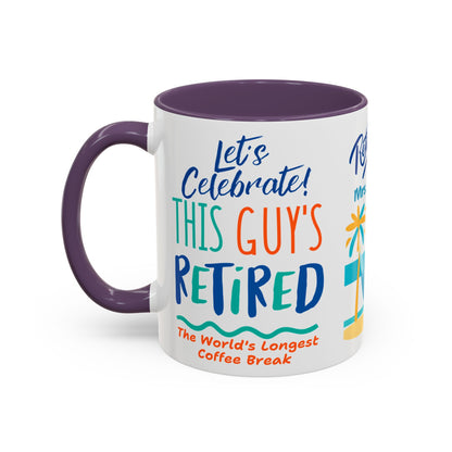 Retirement Coffee Mug, Personalized Gift, Cozy Celebration Present, Milestone Commemoration, Office Desk Decor, Retirement Gift Idea,