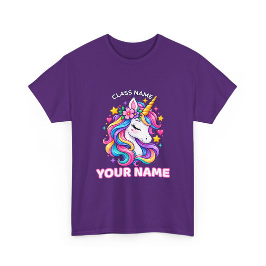 Personalized Unicorn Teacher Shirt – Custom Name & Classroom T-Shirt