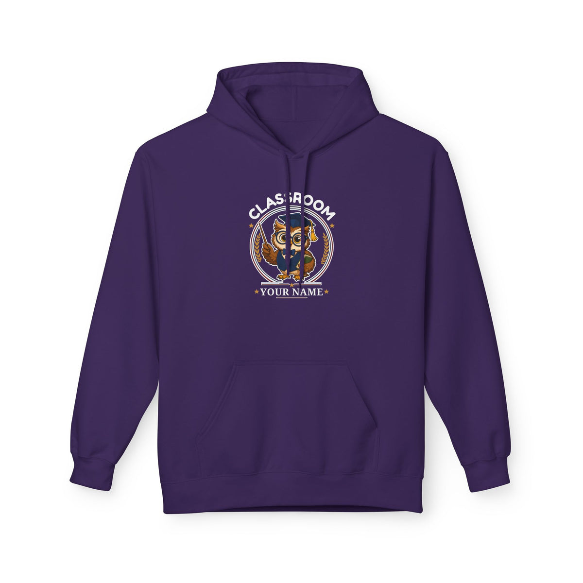 Personalized Teacher Owl Hoodie – Custom Name & Classroom Sweatshirt