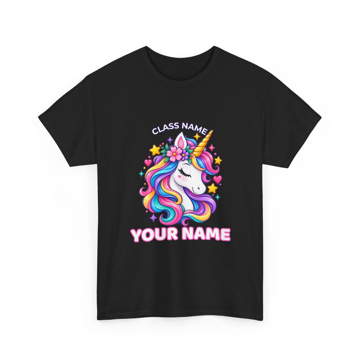 Personalized Unicorn Teacher Shirt – Custom Name & Classroom T-Shirt