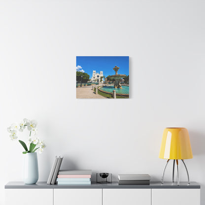Plaza Canvas Print — Matte Stretched Wall Art