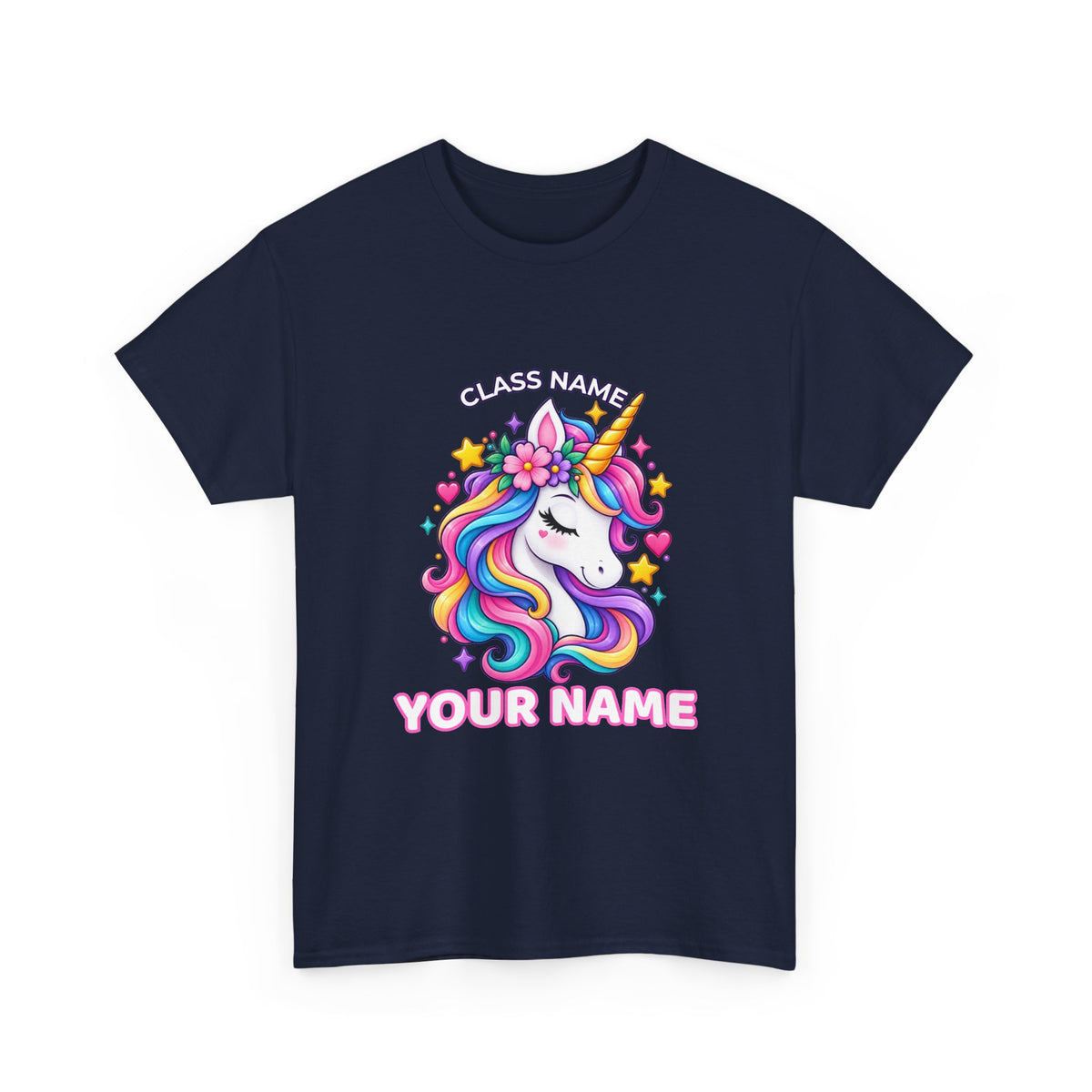 Personalized Unicorn Teacher Shirt – Custom Name & Classroom T-Shirt