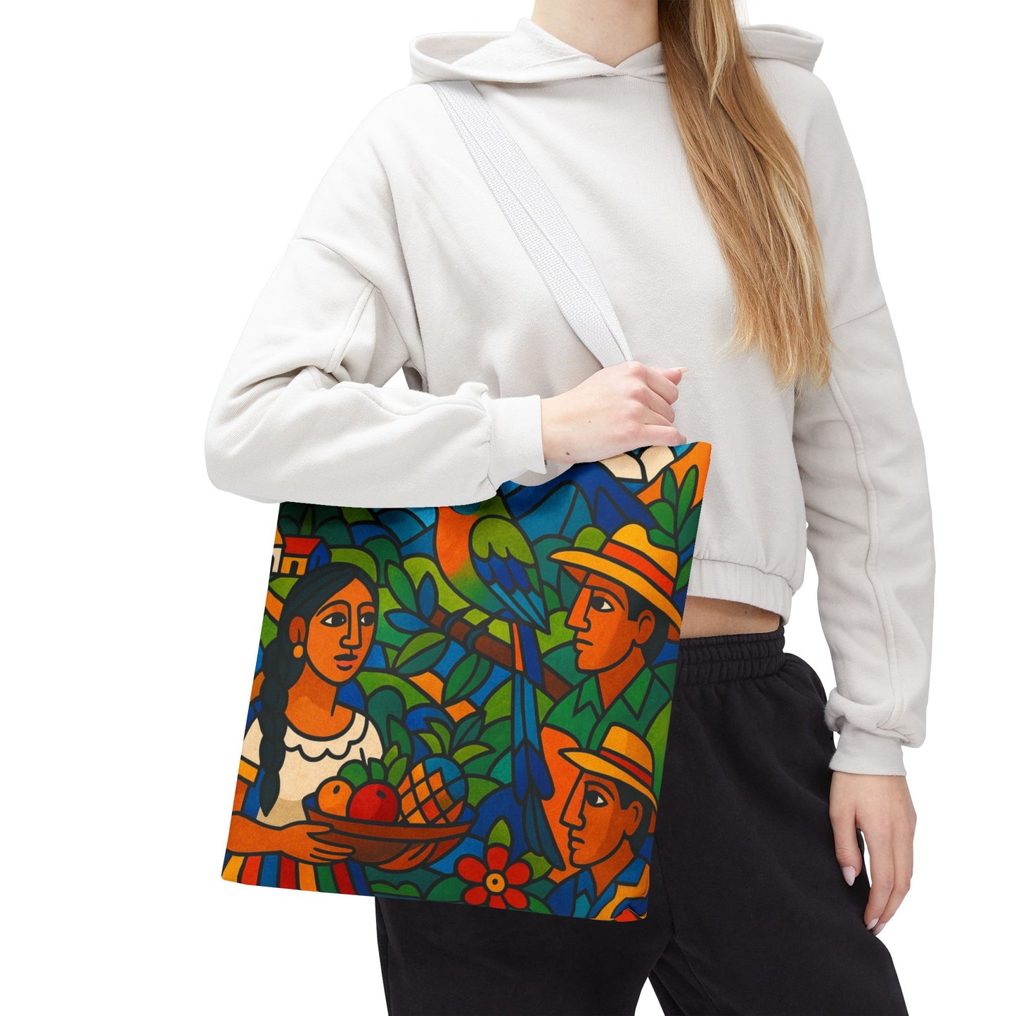 Torogoz Vibrant Art Tote Bag - Perfect Gift for Art and Nature Lovers