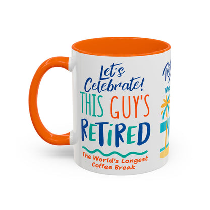 Retirement Coffee Mug, Personalized Gift, Cozy Celebration Present, Milestone Commemoration, Office Desk Decor, Retirement Gift Idea,