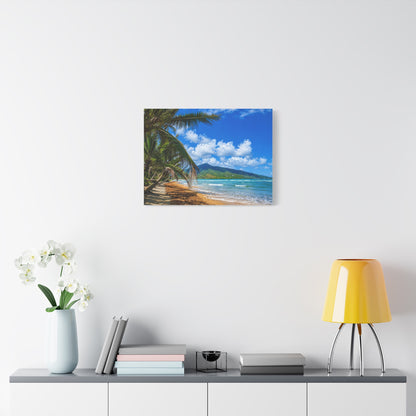 PR Beach Canvas Print — Matte Stretched Wall Art