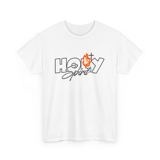 Unisex Heavy Cotton Tee - 'Holy Spirit' Graphic Tee, Casual Wear, Spiritual Gift, Faith-Inspired Fashion, Everyday Comfort