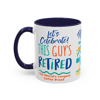 Retirement Coffee Mug, Personalized Gift, Cozy Celebration Present, Milestone Commemoration, Office Desk Decor, Retirement Gift Idea,