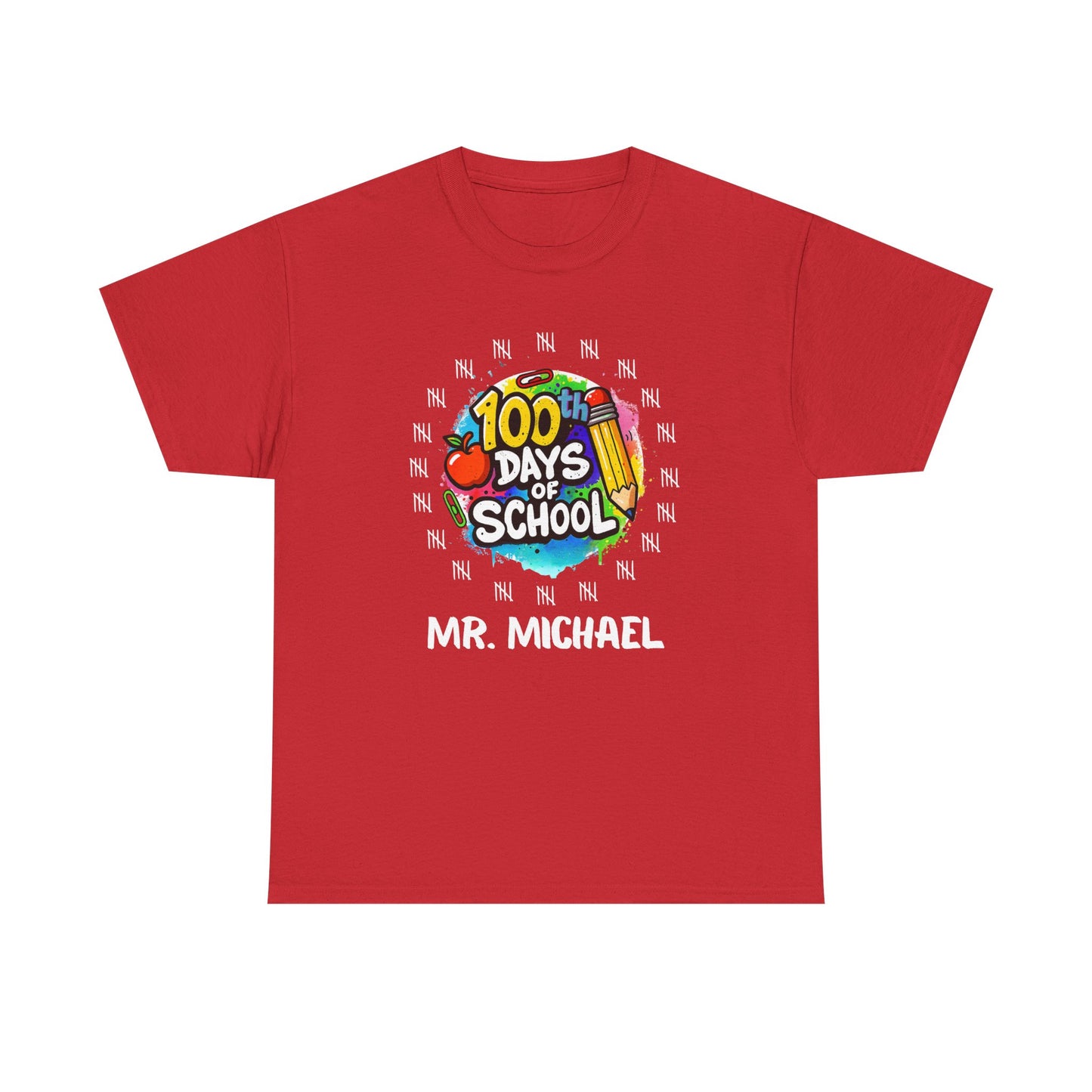 100 Days of School Unisex Tee, Customizable shirt