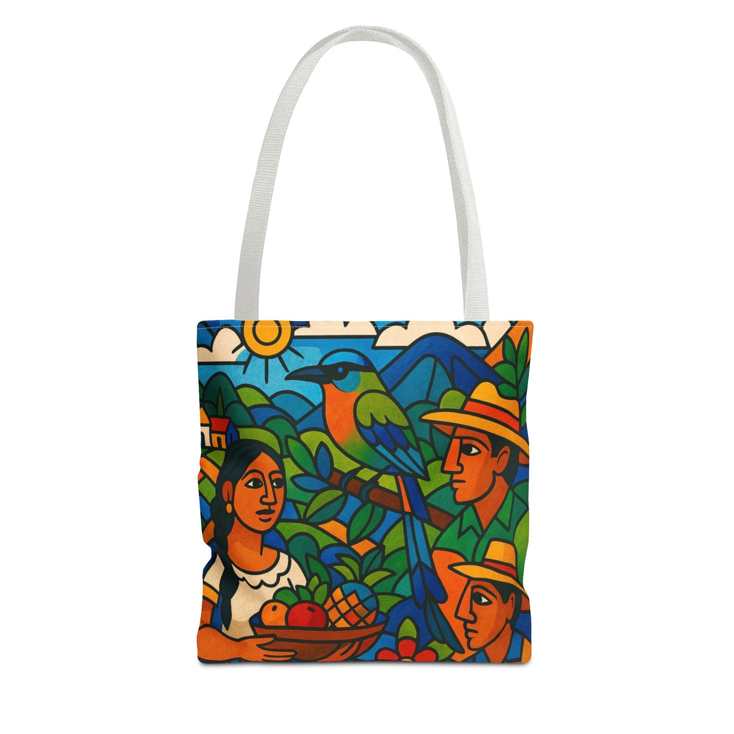 Torogoz Vibrant Art Tote Bag - Perfect Gift for Art and Nature Lovers
